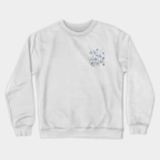 purple chicory watercolor Crewneck Sweatshirt